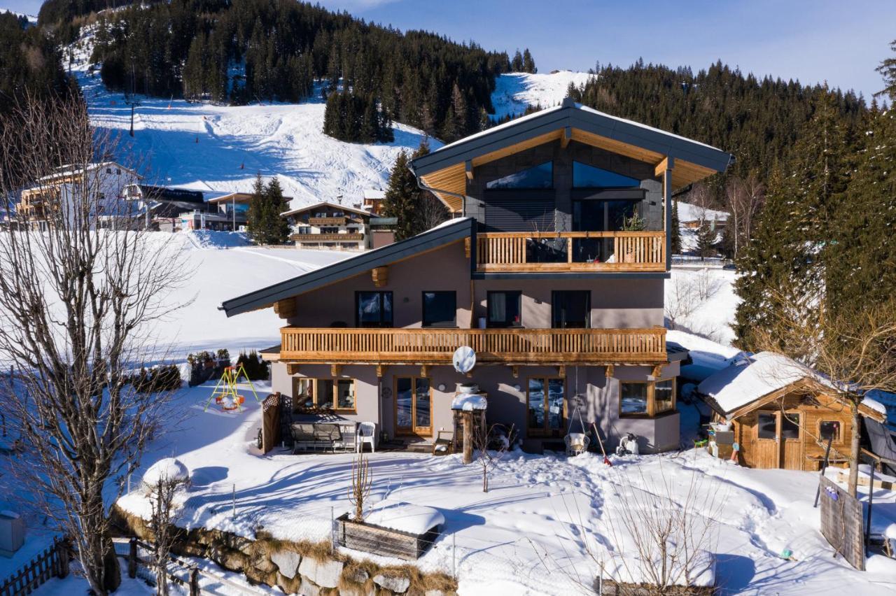 Ski In - Ski Out Panoramaferienhaus Breitmoos Neben Mittelstation 米特西尔 外观 照片